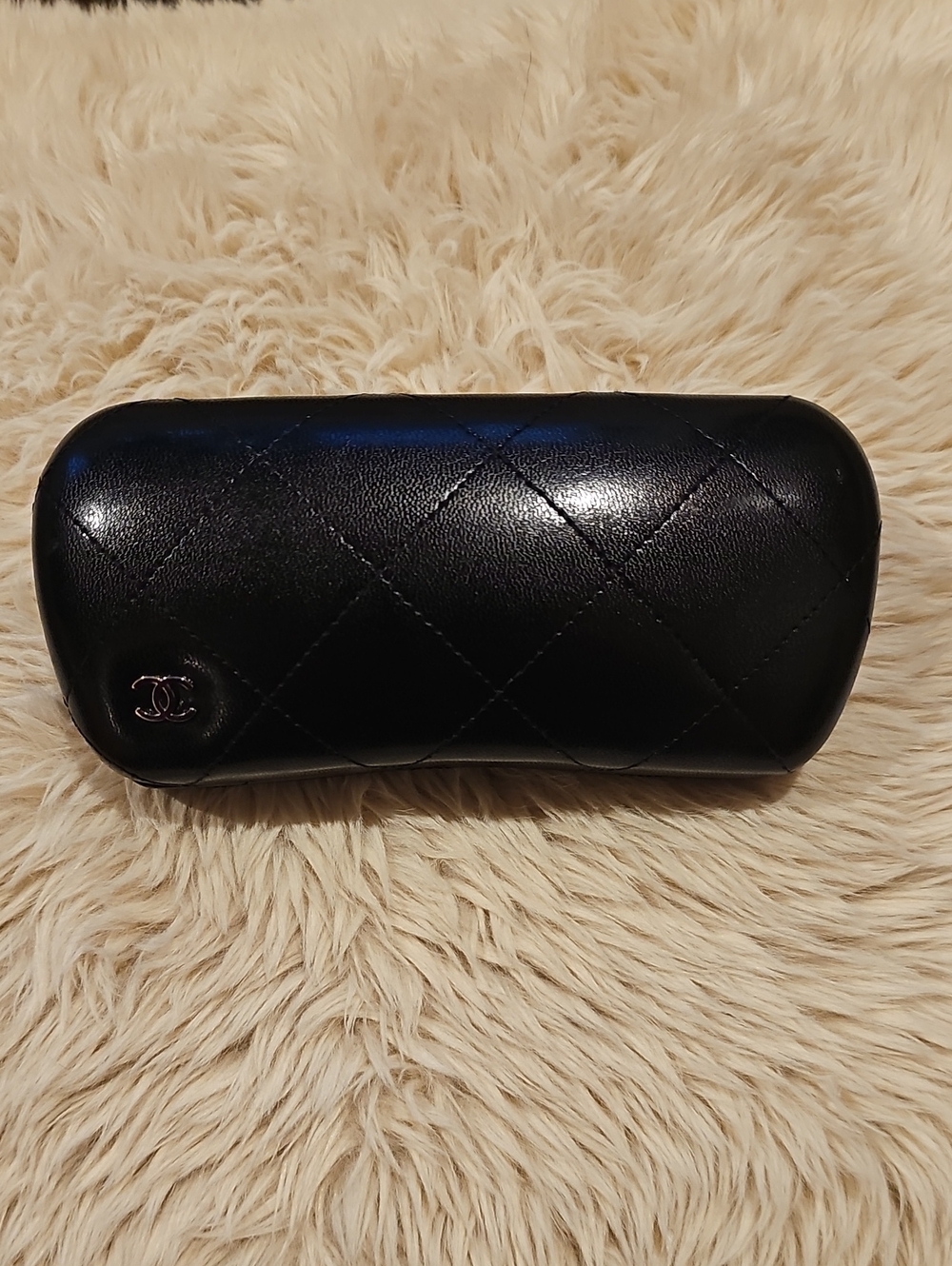 Chanel Quilted Black Sunglasses Case No Glssses Included